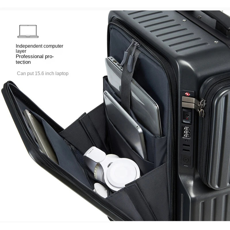 TechBoard 20” – 3,1kg | Mala de Mão com Abertura Frontal e USB